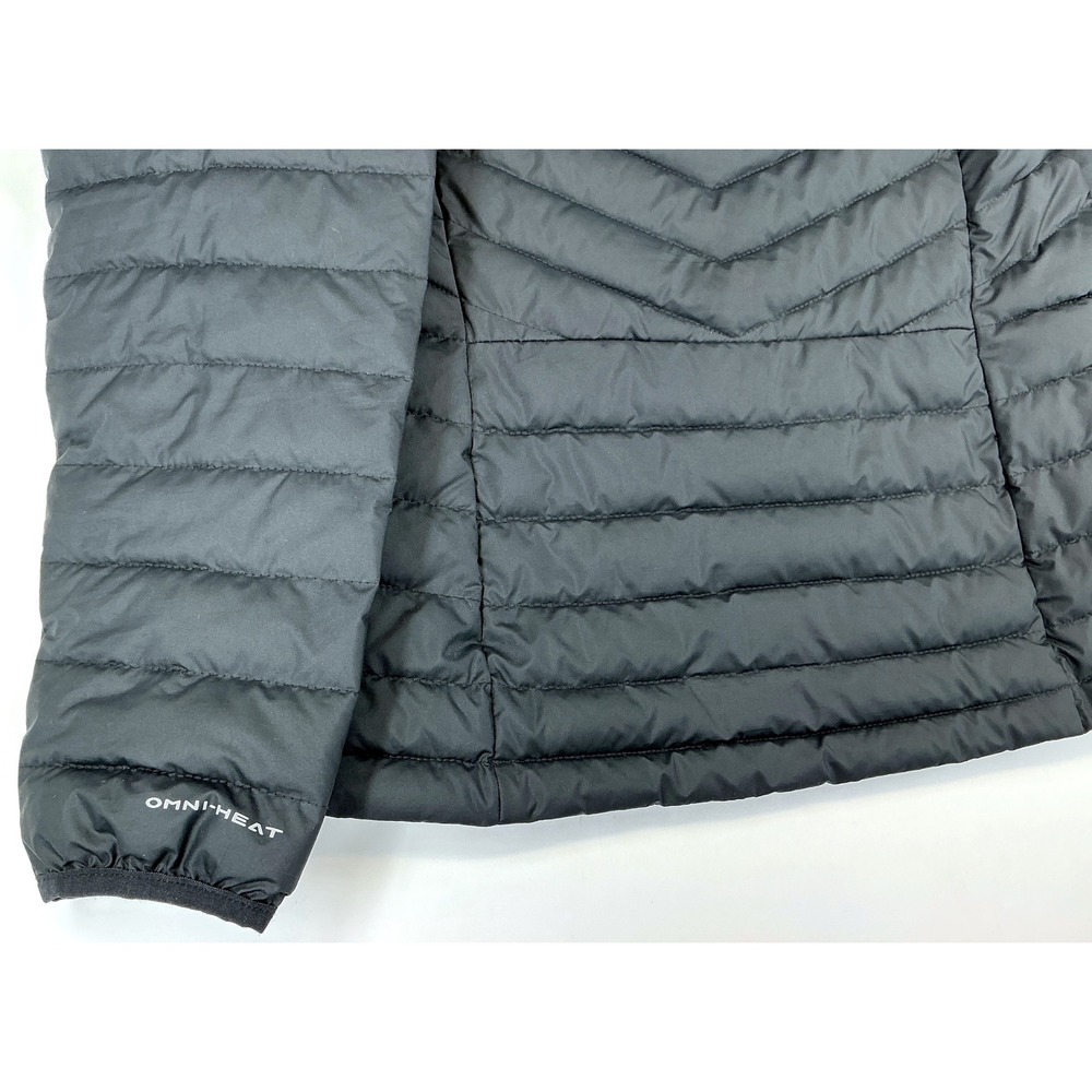 Columbia Powder Lite Jacket Sz M Black Omni-Heat Quilted Outdoors Winter Utility - Picture 12 of 13